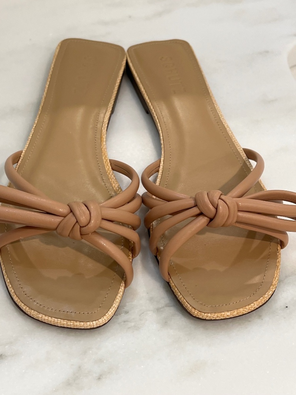 Schutz Blossom Flat Sandals, Sz 8 - Picture 3 of 9